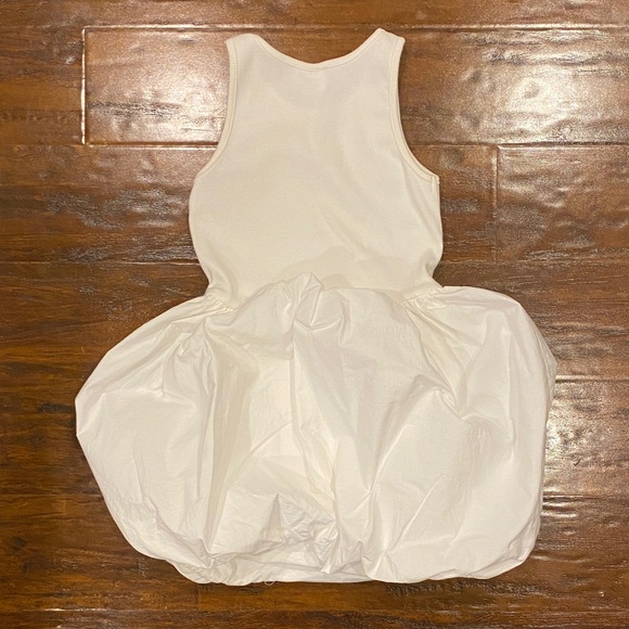 Zara Kids Crisp White Sleeveless Bubble Dress Size Girls 8 - Picture 6 of 9